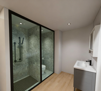 Maison préfabriquée à ossature acier insonorisée, assemblage rapide, villa capsule pour séjours de vacances, hôtels et espaces extérieurs