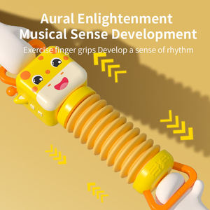 Jouet accordéon girafe de dessin animé pour bébé, avec lumière musicale, jeu sensoriel pour nourrissons, 16 chansons, veilleuse, cadeau éducatif pour nouveau-né - Product Image 4