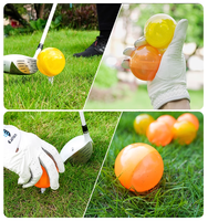 Balle de golf transparente personnalisée, fabrication OEM directe d'usine, balle de golf creuse haute élasticité personnalisée avec logo sur mesure, vente en gros