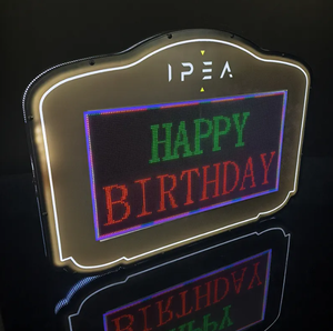 ป้ายไฟ <span class=keywords><strong>LED</strong></span> อะคริลิคสำหรับวางขวด ใช้สำหรับงานโฆษณา งานวันเกิด ป้ายข้อความสำหรับไนต์คลับ พร้อมโลโก้สั่งทำได้ ดีไซน์ทันสมัย - Product Image 3