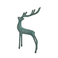 Statues de cerfs dorés en fonte personnalisées, statues de rennes en métal, décorations pour la maison, accents décoratifs de Noël, artisanat