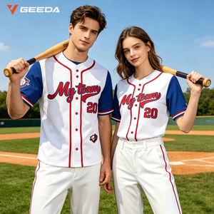 Veste de baseball haut de gamme respirante pour l'été, grande taille, imprimée, pour hommes et femmes, logo personnalisé, OEM ODM, usine - Product Image 2
