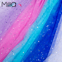 Étoile brillante Maille Tissu de Tulle Robe De Mariée Vêtements Matériel De Décoration BRICOLAGE