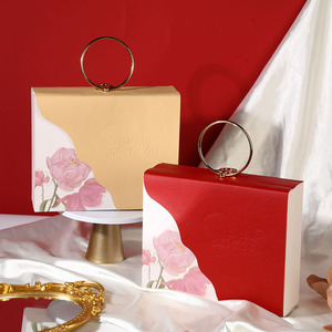Manifattura personalizzata all'ingrosso sposa e <span class=keywords><strong>sposo</strong></span> regalo caramelle scatole rosse regalo scatola di imballaggio di caramelle di nozze regalo - Product Image 6