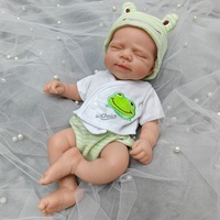 Produsen Boneka Bayi Reborn Silikon 12 Inci, Boneka Reborn Tidur Mata Tertutup Custom, Set Aksesoris Custom, Grosir Lintas Negara
