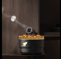 2025 nouveau Design LED flamme arôme diffuseur ultrasonique brume fraîche huile essentielle bureau canon méduse électrique et USB Source d'alimentation