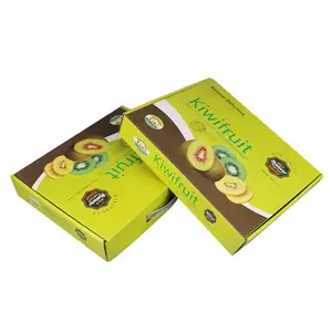 Cajas de cartón con logotipo personalizado, embalaje corrugado de Kiwi