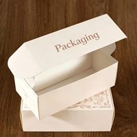 Empaque de Producto Personalizado, Caja Blanca Pequeña, Caja de Papel Blanco Simple, Caja de Cartón Blanca para Empaque