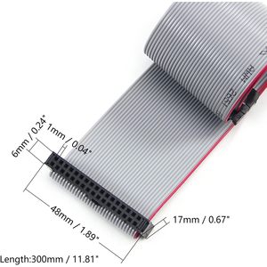 Conector de Cable Plano IDC de 34 Pines Fielect, 30 cm, Paso de 2,54 mm, para Servidor, Impresora, Monitor de Computadora - Product Image 4