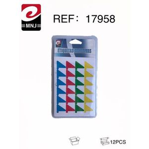 Mnj Colorful Flag Stickers Self Adhesive Labels 12Pcs Wall Decor - Product Image 3