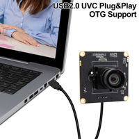 ELP 2MP Starvis lampu rendah 0.0001Lux H.264 1080P USB modul kamera tanpa distorsi Webcam keamanan untuk pemantauan pencahayaan rendah