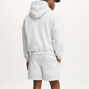 ชุดเซ็ตเสื้อฮู้ดดี้และกางเกงขาสั้นลำลองผ้าโพลีเอสเตอร์/คอตตอนคุณภาพสูง ระบายอากาศได้ดี ปรับแต่งได้ สำหรับฤดูใบไม้ร่วง สไตล์สตรีทแวร์ พร้อมลายพิมพ์ดิจิทัล - Product Image 3