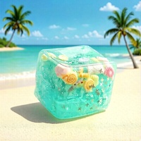 Cubes de jouets moelleux en TPR, motif coquillage d'île et bonbons de maltose, nouveau style, mignons et doux, anti-stress, cadeau pour enfants et adultes, décoration de loisirs et de fêtes