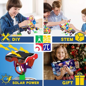 Nouveauté 2026 : Jouets DIY à assembler en boîte de 3 – Voitures solaires auto-assemblables 3-en-1 et robot intelligent rechargeable - Product Image 3