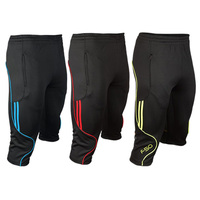 Pantalon de sport ajusté pour homme avec poches zippées en polyester – Idéal pour le football, le jogging, le fitness et la course à pied
