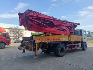 Camión bomba de hormigón SAN-Y SY5271THB 370C-8 usado de 2019, bomba con pluma de 37 m para entrega de hormigón en construcción urbana y rural pequeña. - Product Image 2