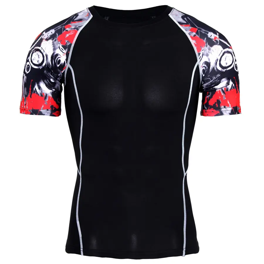 quick dry Gym snorkeling UPF 50+ compression padded shirts recycled rashguard custom rash guard shorts