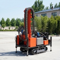 Foreuse hydraulique sur chenilles de 300 m pour puits d'eau, idéale pour les projets de distribution d'eau communautaire, certifiée CE ISO, prix usine