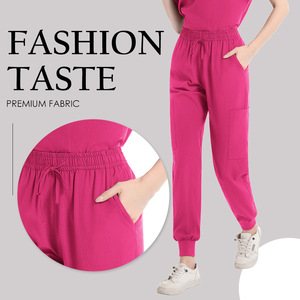 Women Scrub Suit Set Moisture Wicking Split Design Hospital Uniforms - Product Image 4