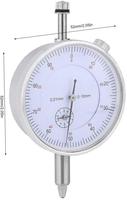 ThxPrint Metric Dial Indicator, 0-10mm X 0.01mm Precision Test Gauge Dial Test Measuring Instrument