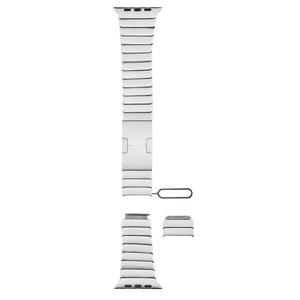 2020 de acero inoxidable de lujo <span class=keywords><strong>Apple</strong></span> <span class=keywords><strong>Watch</strong></span> banda de <span class=keywords><strong>Metal</strong></span> 44mm 40mm para reloj <span class=keywords><strong>Apple</strong></span> <span class=keywords><strong>Watch</strong></span> banda <span class=keywords><strong>Correa</strong></span> negro de plata - Product Image 4