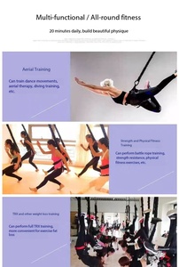 Cuerda de Resistencia para Yoga Aéreo, Cinturón de Resistencia para Danza Bungee, Cuerda para Entrenamiento en Casa, Gimnasio, Fitness, Arnés para Salto Bungee en Interiores - Product Image 6