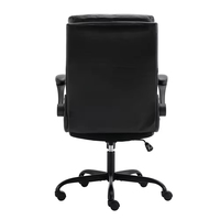 Fauteuil de Direction Classique en Cuir Réglable et Pivotant pour Bureau à Domicile