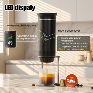 Cafetera Espresso Portátil Mini, Compatible con Cápsulas de Café y Café Molido, Equipo de Café para Viajes y Hogar - Product Image 1