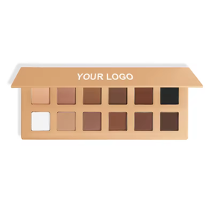Fard à paupières personnalisé 12 couleurs, marque privée, nude mat, végan, sans cruauté, haute pigmentation, waterproof - Product Image 5