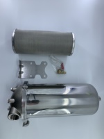 Filtro Jumbo de 10 Polegadas em Aço Inoxidável para Alta Pressão Industrial, Pré-Filtro de Sedimentos de Núcleo Único 10"x2.5"