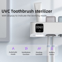 Esterilizador de Cepillos de Dientes Automático Inteligente Portátil Más Vendido con Función de Luz Nocturna y Programa de Blanqueamiento Dental