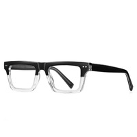 Usine à la mode TR90 Anti lumière bleue optique cadre carré lunettes 2196 hommes Style lunettes en gros européen et américain
