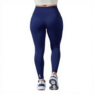 Leggings Deportivos Nakedtooth para Mujer, Cintura Alta, Largos, Sin Costuras, Tejidos, con Bolsillos, Spandex/Nylon, Altamente Elásticos, para Correr y Gimnasio - Product Image 1