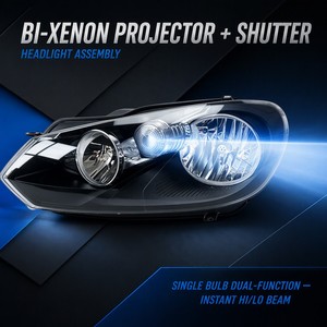 Faro Delantero Izquierdo OEM 5K1941005S 5K1941006S Xenón Bi-Xenón D1S LED DRL con Lente de Proyector para <span class=keywords><strong>VW</strong></span> <span class=keywords><strong>Golf</strong></span> Mk6 GTI PQ35 Hatchback - Product Image 5