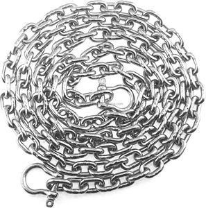 Cadena de Anclaje de Acero Inoxidable de Grado Marino 316SS DIN 766 BBB con Grillete de Bloqueo Antideslizante para Ancla de Barco - Product Image 1