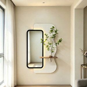<span class=keywords><strong>Grand</strong></span> <span class=keywords><strong>miroir</strong></span> mural décoratif lumineux avec éclairage LED pour entrée, <span class=keywords><strong>miroir</strong></span> pleine longueur, art mural pour <span class=keywords><strong>salle</strong></span> <span class=keywords><strong>de</strong></span> <span class=keywords><strong>bain</strong></span> - Product Image 1