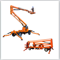 Plate-forme élévatrice montée sur remorque articulée bras remorquable 14m 16m 18m 20m
