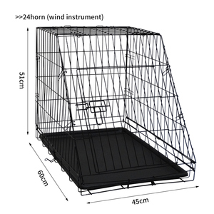 <span class=keywords><strong>Cage</strong></span> <span class=keywords><strong>de</strong></span> <span class=keywords><strong>transport</strong></span> <span class=keywords><strong>pour</strong></span> animaux <span class=keywords><strong>de</strong></span> compagnie en métal pliable à design incliné, version voiture à 2 portes, <span class=keywords><strong>pour</strong></span> chiot, chien, <span class=keywords><strong>chat</strong></span>, boîte <span class=keywords><strong>de</strong></span> <span class=keywords><strong>transport</strong></span> - Product Image 5