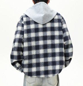 Chemise à boutons en flanelle à carreaux vintage de haute qualité, douce, 100% coton, logo personnalisé, veste décontractée à manches longues, <span class=keywords><strong>sweat</strong></span>-shirt pour homme - Product Image 2