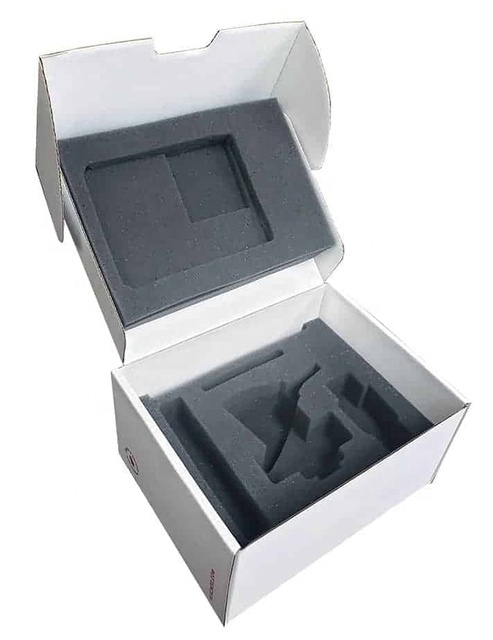 Double Layer Thick Corrugated Paperboard Folders Shipping Box Protective Foam Liner Custom Design Paper Mailer Box for Cosmetic