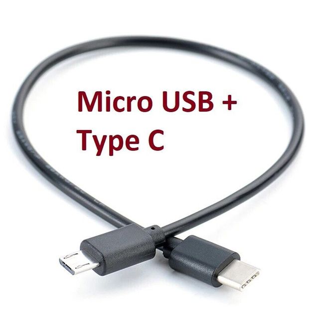 USB C to Micro USB OTG Cable Fast Charging & Data Transfer Reliable for Phones Tablets Laptops Computers and Accessories