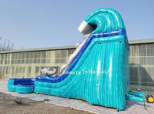 Новый дизайн дельфин водная горка надувная водная горка с бассейном для продажи