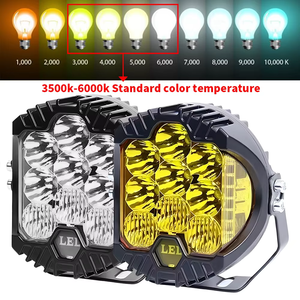 JHS 5/7/9 Inch Vòng <span class=keywords><strong>LED</strong></span> Đèn Pha 90W Công Suất Cao Kép Màu Sắc DRL Sương Mù Lái Xe Ánh Sáng Offroad Pickup Có Thể Sạc Lại Làm Việc Ánh Sáng - Product Image 3