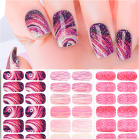 Autocollants de vernis à ongles en gros, promotionnels, simples, écologiques, à motifs de dessins animés