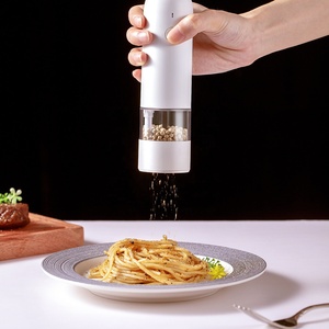 Unique Minimalist Ivory White <b>Pepper</b> Mill Sea Salt Empty <b>Pepper</b> Mill - Product Image 4