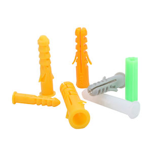 6*30mm 100개/봉 플라스틱 건식 벽체 앵커 나일론 벽 앵커 고정 장치 플라스틱 확장 앵커 벽 플러그 - Product Image 1