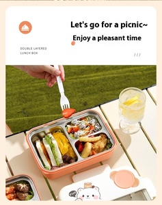Boîte à lunch populaire en acier inoxydable 304 pour adultes et étudiants avec couvercle en plastique pour <span class=keywords><strong>Amazon</strong></span> Cross-Border Ins <span class=keywords><strong>Bento</strong></span> <span class=keywords><strong>Bento</strong></span> Box - Product Image 6