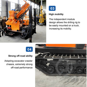 OCEAN Mobile Dth Hammer Grand Dia <span class=keywords><strong>Artésien</strong></span> Well Drill Rig Bolehole Water Drill Machine - Product Image 4