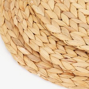 Wholesale Custom Natural Woven Water Hyacinth Placemats Seagrass Thick Rattan <strong>Round</strong> Non-Slip Handmade Braided Dinner <strong>Tablemat</strong> - Product Image 5