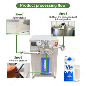 Homogeneizador de Alta Presión de Pistón a Pequeña Escala de 30l 100l para Miel, Frutas, Lácteos y Leche - Product Image 5